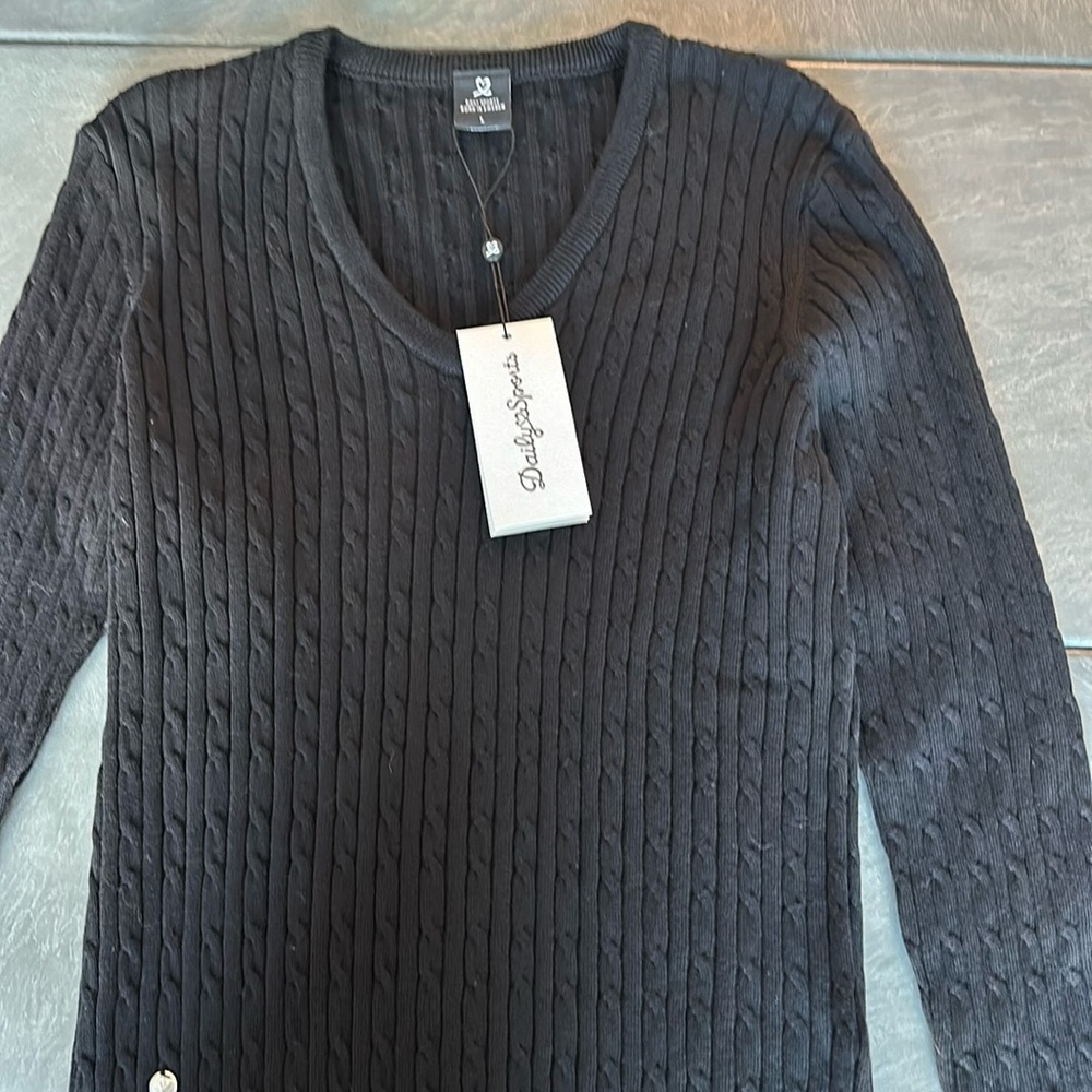 Daily sports size L black golf sweater